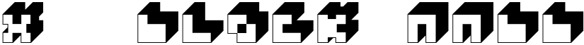 3x3 block font