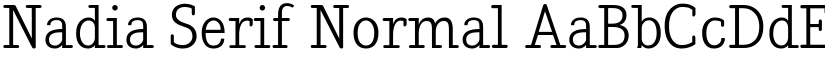 Nadia Serif Normal font