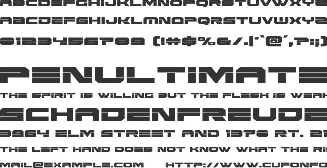 Eridanus font preview