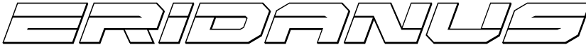 Eridanus 3D Italic Italic font