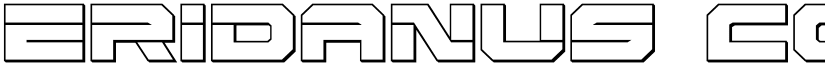 Eridanus Condensed 3D Condensed font