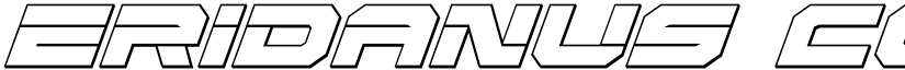 Eridanus Condensed 3D Italic Condensed Italic font