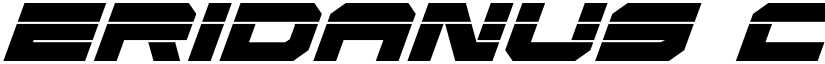 Eridanus Condensed Laser Italic Condensed Italic font