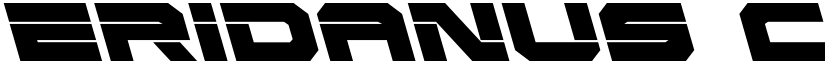 Eridanus Condensed Leftalic Condensed Italic font