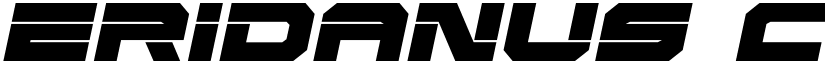 Eridanus Condensed Semi-Italic Condensed Semi-Italic font