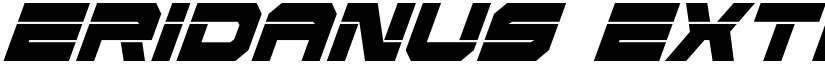 Eridanus Extra-Condensed Italic Extra-Condensed Italic font