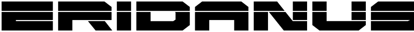 Eridanus Laser Regular font