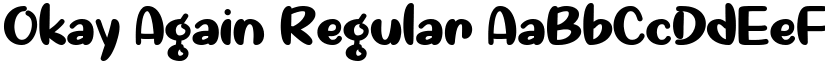 Okay Again Regular font