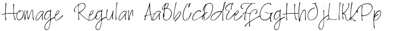 Homage Regular font