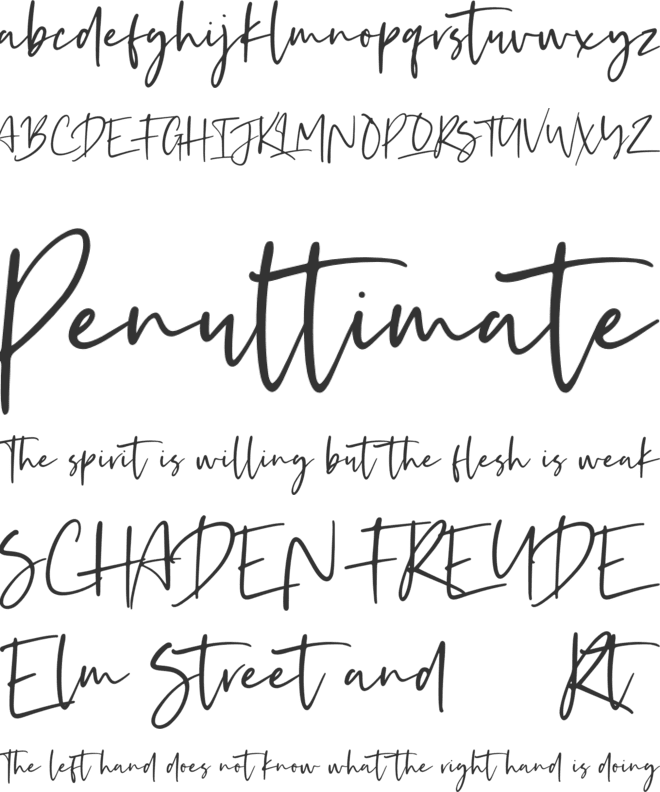 Kaileigh font preview