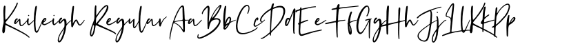 Kaileigh Regular font