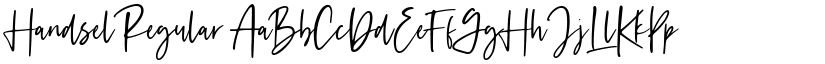 Handsel Regular font