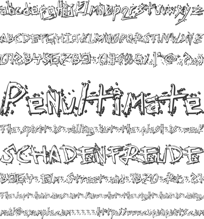 Assassin Nation 3D font preview