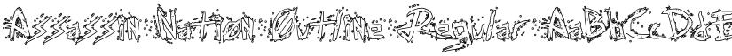 Assassin Nation Outline Regular font