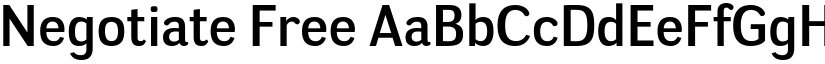 Negotiate Free font