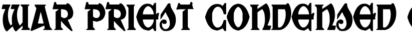 War Priest Condensed Condensed font