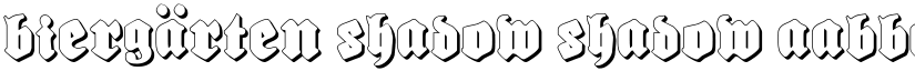 Biergärten Shadow Shadow font