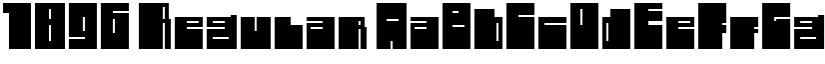 1896 Regular font