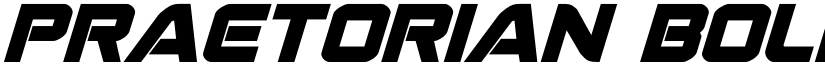Praetorian Bold Italic Bold Italic font