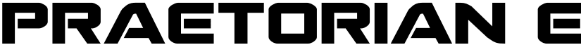 Praetorian Expanded Expanded font