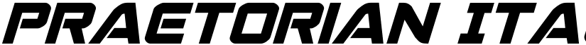 Praetorian Italic Italic font