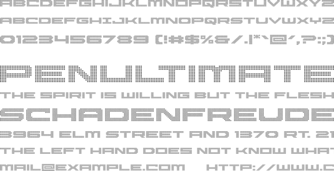 Pocket Ball font preview