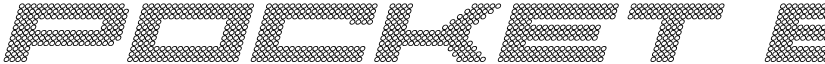 Pocket Ball 3D Italic Italic font