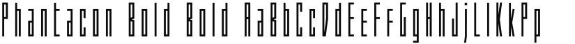 Phantacon Bold Bold font