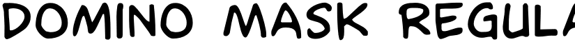 Domino Mask Regular font