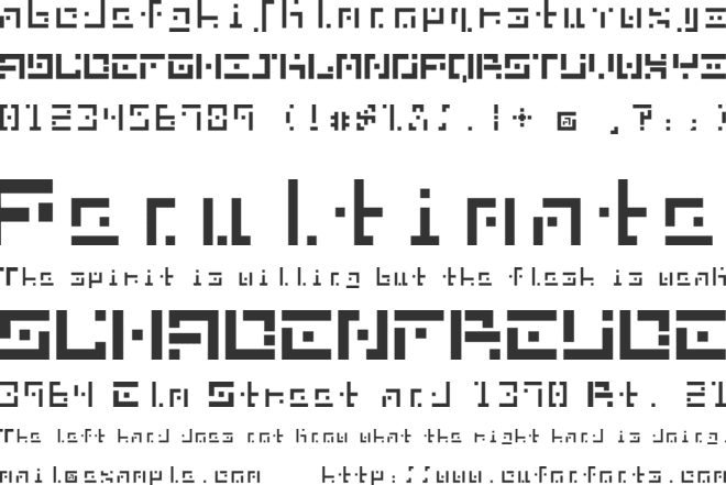 DBE Nitrogen font preview