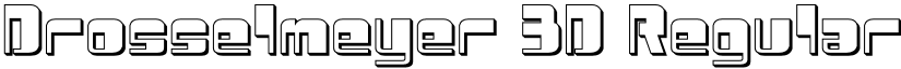 Drosselmeyer 3D Regular font
