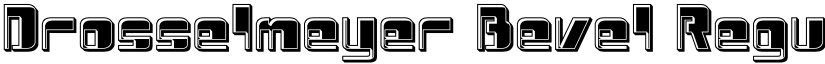 Drosselmeyer Bevel Regular font