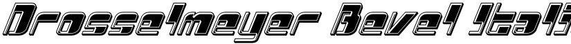 Drosselmeyer Bevel Italic Italic font
