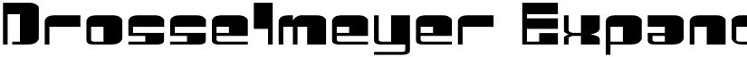 Drosselmeyer Expanded Expanded font