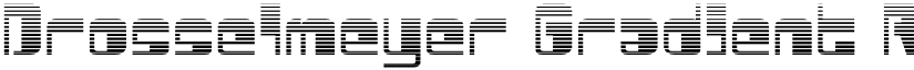 Drosselmeyer Gradient Regular font