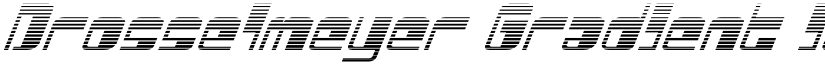 Drosselmeyer Gradient Italic Italic font