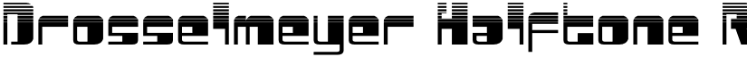 Drosselmeyer Halftone Regular font