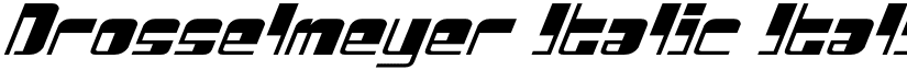 Drosselmeyer Italic Italic font