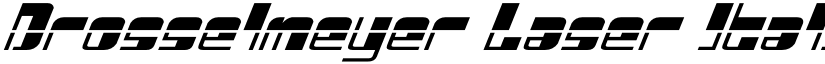 Drosselmeyer Laser Italic Italic font