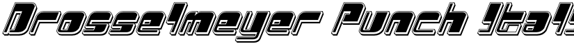 Drosselmeyer Punch Italic Italic font