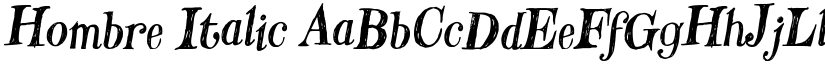 Hombre Italic font
