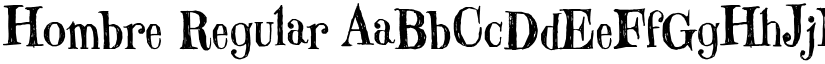 Hombre Regular font