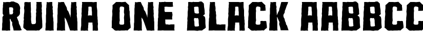 Ruina One Black font