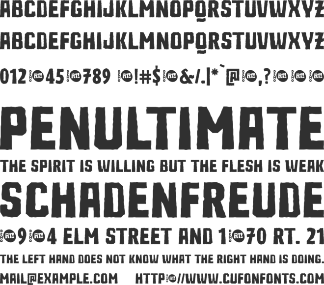 Ruina One font preview