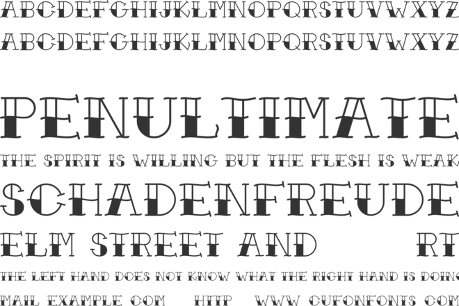 Traditional-Tattoo font preview