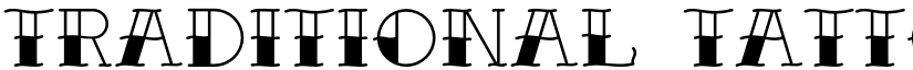 Traditional-Tattoo Regular font