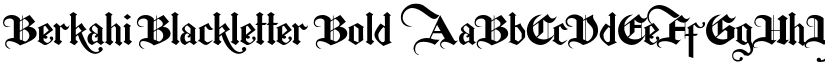Berkahi Blackletter Bold font