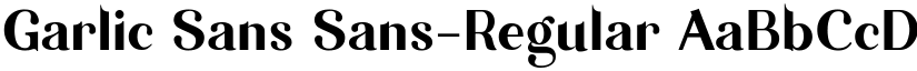 Garlic Sans Sans-Regular font