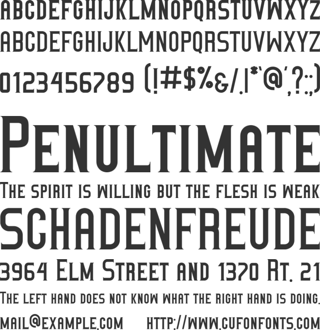 Babillon font preview