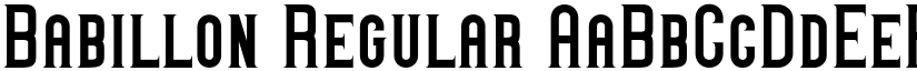 Babillon Regular font
